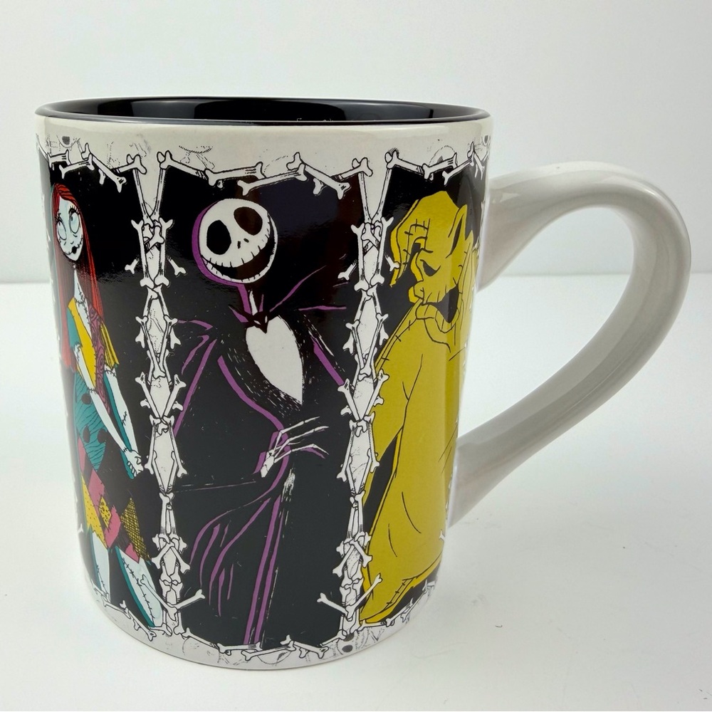 Disney The Nightmare Before Christmas Coffee Cup Mug Jack Sally 14 Oz Ceramic